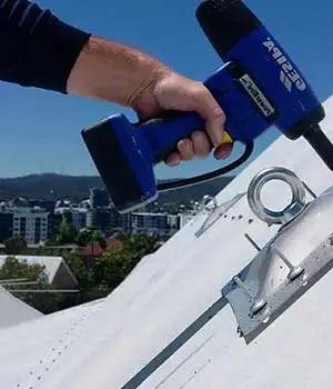 Anchors professionally installed on roofing by Fidato